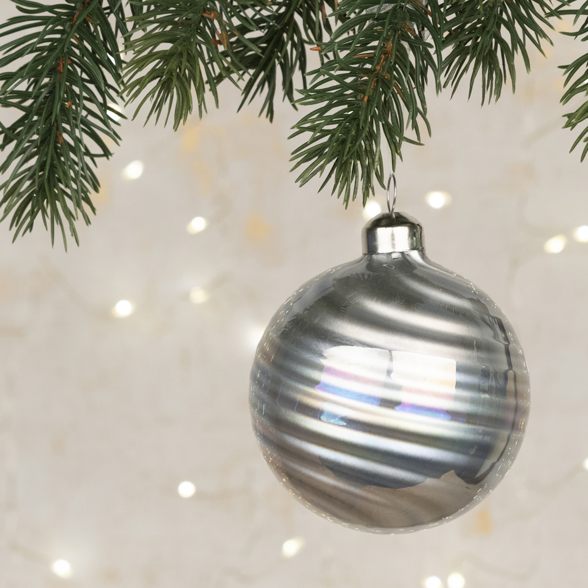 Silver Christmas Baubles