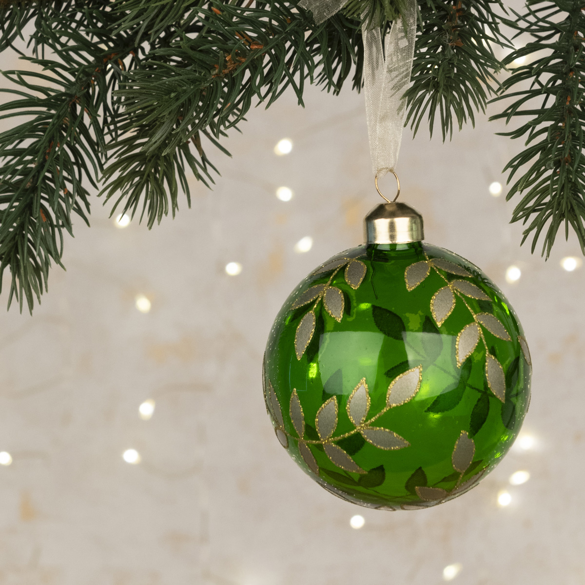 Green Christmas Baubles