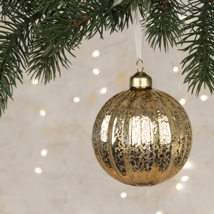 Gold Christmas Baubles