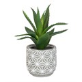 Faux Cactus in Geometric Pot alternative image