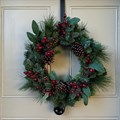 Prelit Pine Wreath with Cones and Berries alternative image