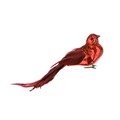 Set of 3 Metallic Bird Clips Red alternative image