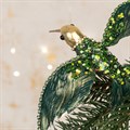 Set of 3 Green Hummingbird Clip Decorations alternative image