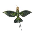 Set of 3 Green Hummingbird Clip Decorations alternative image