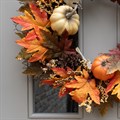 Faux Maple & Pumpkin Wreath alternative image