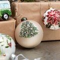 Set of 3 Large Tree Glass Baubles alternative image