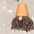 Set of 2 Gonk & Plant Pot Hat Hanging Decorations alternative image