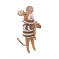 Felt Mouse with Trumpet Figurine alternative image