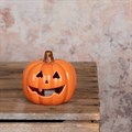 Light Up Ceramic Halloween Pumpkin alternative image