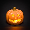 Light Up Ceramic Halloween Pumpkin alternative image