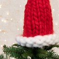 Knitted Santa Hat Tree Topper alternative image