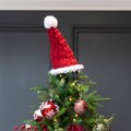 Knitted Santa Hat Tree Topper alternative image