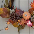 Autumn Pumpkin Half Wreath alternative image