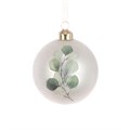 Glass Frosty Eucalyptus Bauble alternative image