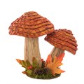 Rattan Autumn Toadstool Decorations alternative image