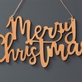 Hanging Wooden Merry Christmas Sign alternative image