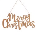 Hanging Wooden Merry Christmas Sign alternative image