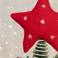 Red Knitted Star Tree Topper alternative image