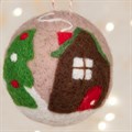 Felt Christmas House Bauble alternative image