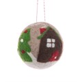 Felt Christmas House Bauble alternative image