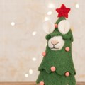 Felt Mouse in Christmas Tree Costume Figurine alternative image