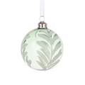 Set of 3 Glass Sophia Baubles with Leaves alternative image