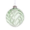 Set of 3 Large Glass Sophia Baubles with Leaves alternative image