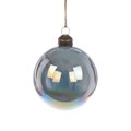 Set of 3 Glass Leyla Irridescent Baubles - Sage alternative image