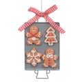 Gingerbread On Baking Tray Hanging Decoration alternative image