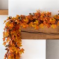 Autumn Maple Garland with Acorns 180cm alternative image