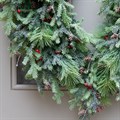 Edenham Glitter Jute Teardrop Wreath Large alternative image