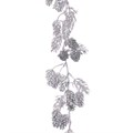 Metallic Pine Cone Garland - Silver alternative image