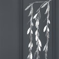 Metallic Hanging Leaf Spray - Silver alternative image