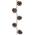 Snowy Pine Cone Garland alternative image