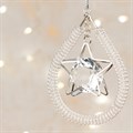 Set of 3 Teardrop Hanging Gem and Star Decorations alternative image