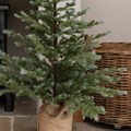 Floorstanding Faux Pine Tree In Burlap 125cm alternative image