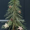 Frosted Tabletop Pine Tree with Cones and Stars alternative image