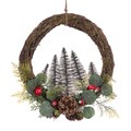 Christmas Tree Wreath with Toadstools alternative image