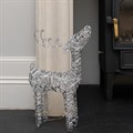 LED Wire Frame Deer Figure - Silver alternative image