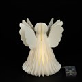 FSC Decorative Paper Honeycomb Angel LED - White alternative image