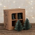 Box of 4 Hanging FSC Paper Trees - Sage alternative image