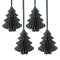 Box of 4 Hanging FSC Paper Trees - Sage alternative image