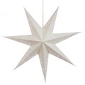 Hanging FSC Paper Sparkle Star Decoration - White alternative image