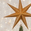 FSC Paper Star Tree Topper - Gold alternative image