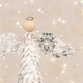 FSC Paper Angel Tree Topper - White/Silver alternative image