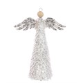 FSC Paper Angel Tree Topper - White/Silver alternative image