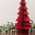 FSC Paper Christmas Tree Tabletop Decoration - Red alternative image