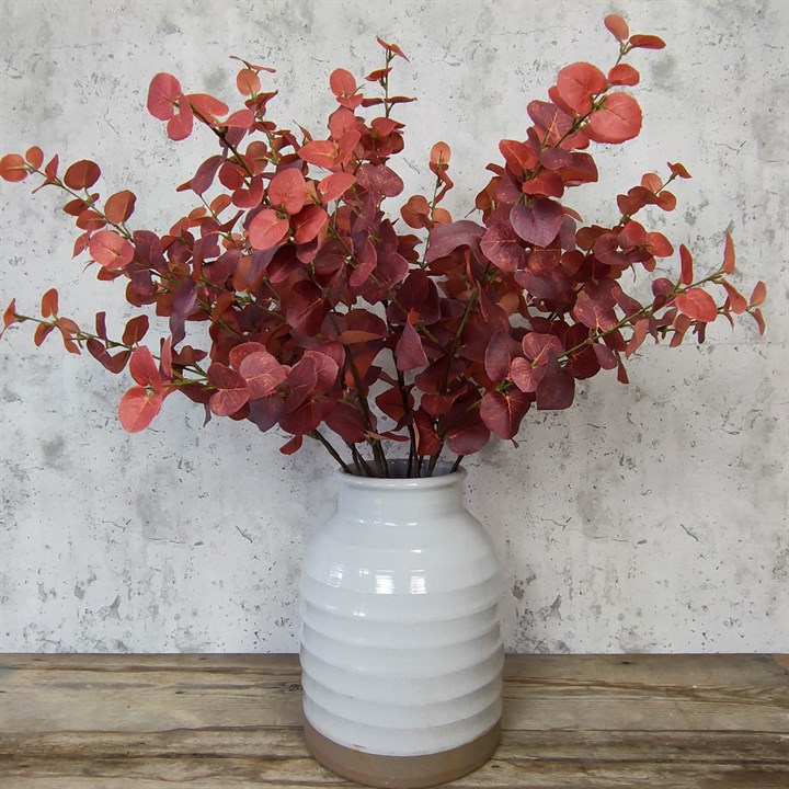 Faux Eucalyptus Classic - Burgundy