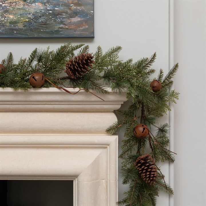 Duddington Rustic Garland with Bells