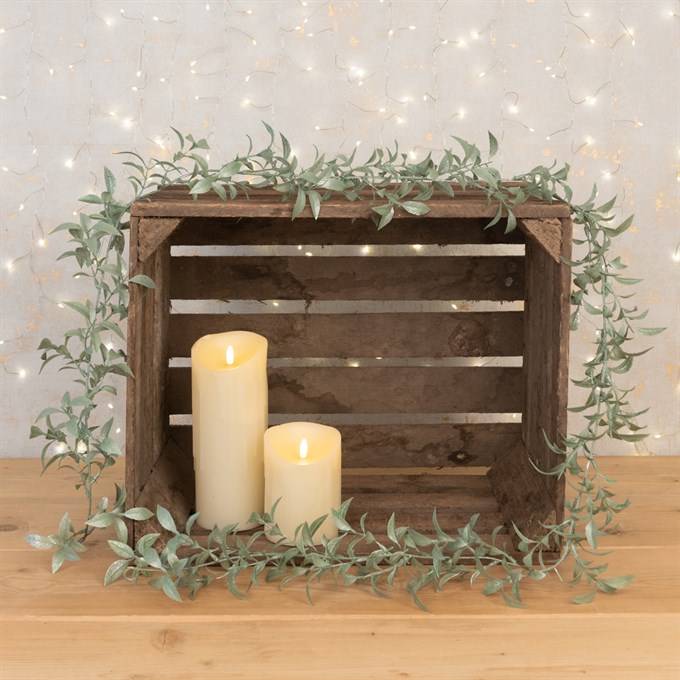 Sparkle Mini Leaf Garland - Sage